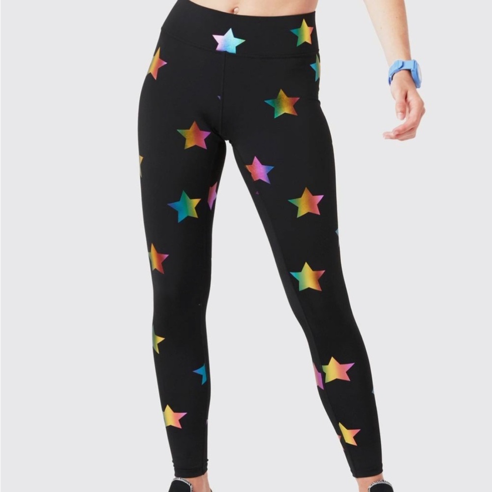 Terez foil print leggings